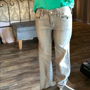 American Eagle light grey soft knit jegging jeans